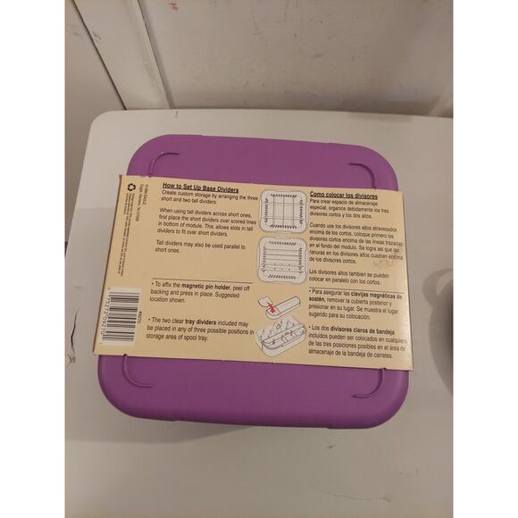 Vtg Eagle CraftStor Craft & Sewing Storage System Modules Purple New USA 1994 - Picture 3 of 7
